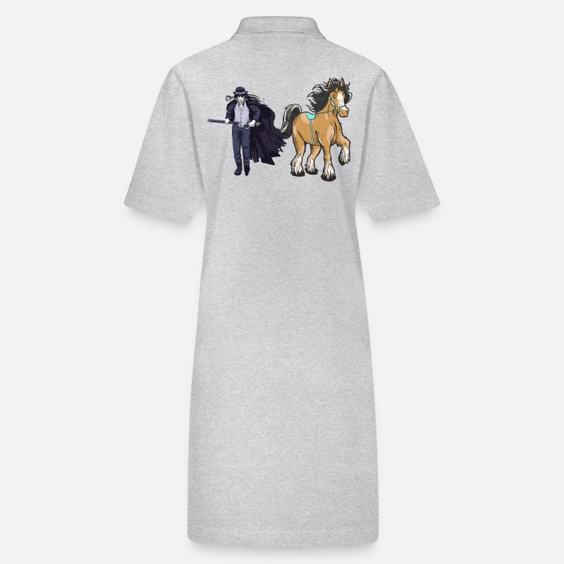 Personnage de conte de fées, conte de fées, épéiste, cheval, cheval Robe polo bio PAIGER Stanley/Stella Femme
