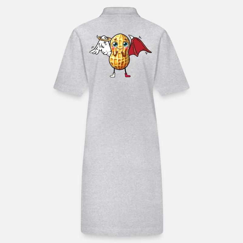 Peanut Angel Devil Peanut Occult Spiritual Stanley/Stella PAIGER Organic Women’s Polo Dress