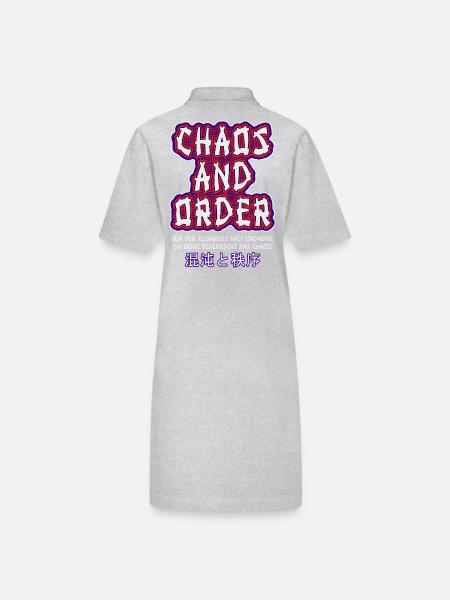 Chaos & Order / Chaos & Ordnung - Stanley/Stella Frauen Bio-Polokleid PAIGER - Grau meliert - Hinten