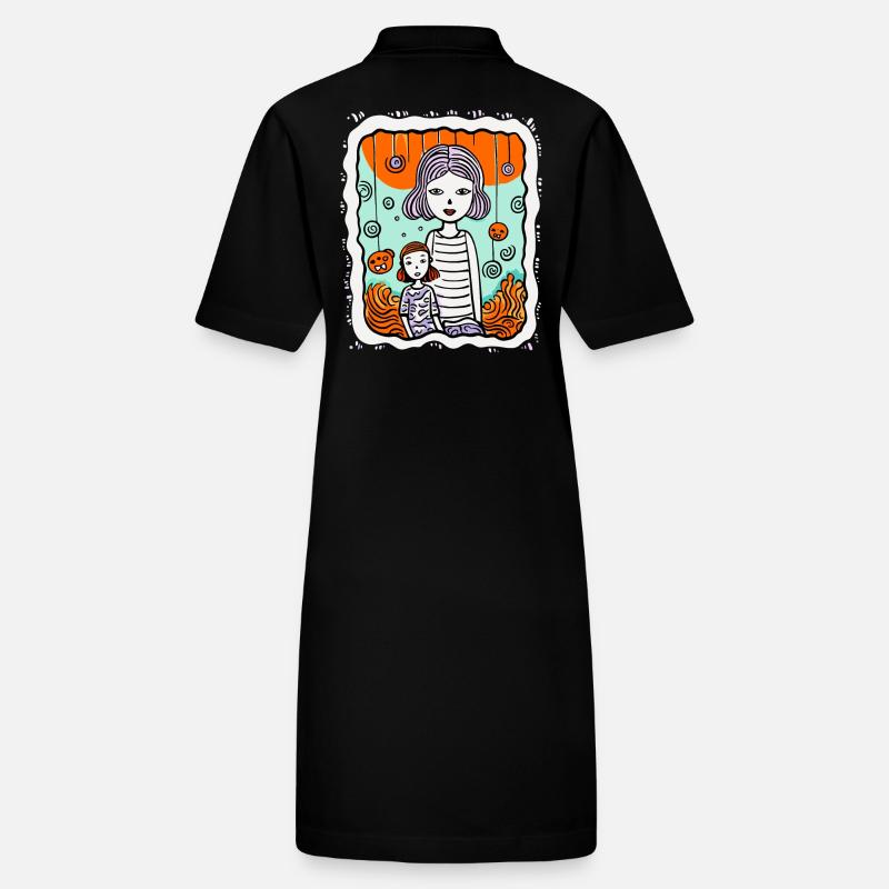 Ist dies Kunst von Mutter und Tochter? Stanley/Stella Frauen Bio-Polokleid PAIGER