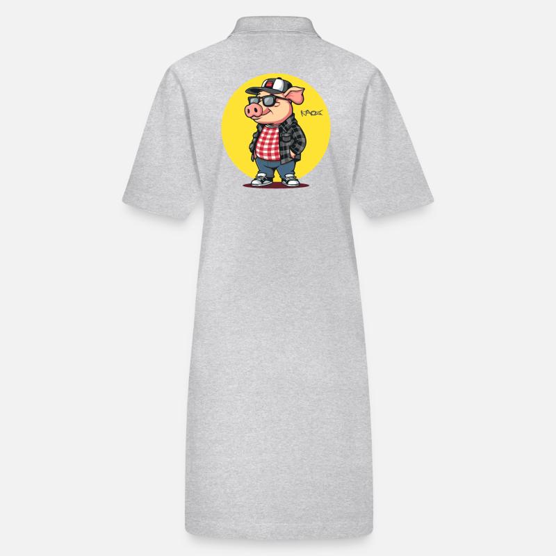Cool Friday dans un style décontracté : Pig Robe polo bio PAIGER Stanley/Stella Femme