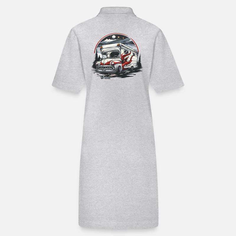 Satan Devilish Demon in Motorhome Camping Stanley/Stella PAIGER Organic Women’s Polo Dress