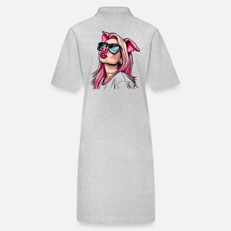 Superstar e cool influencer maiale ragazza Mini abito ecologico in stile polo PAIGER di Stanley/Stella