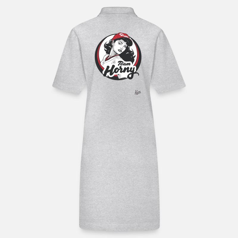 Team Horny baseball player Stanley/Stella PAIGER Organic Women’s Polo Dress