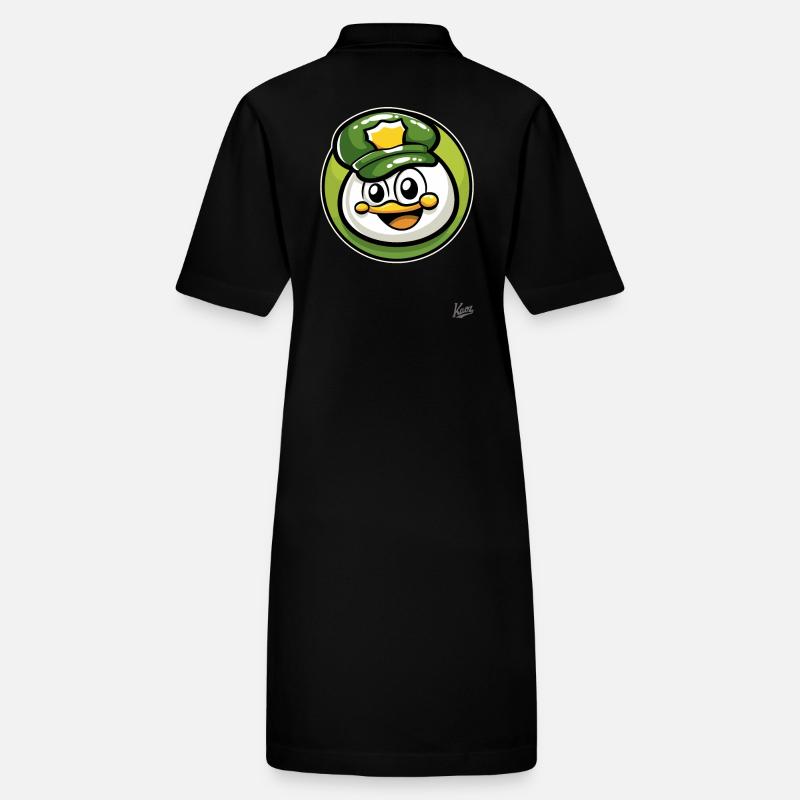 Petit oiseau policier mignon Robe polo bio PAIGER Stanley/Stella Femme