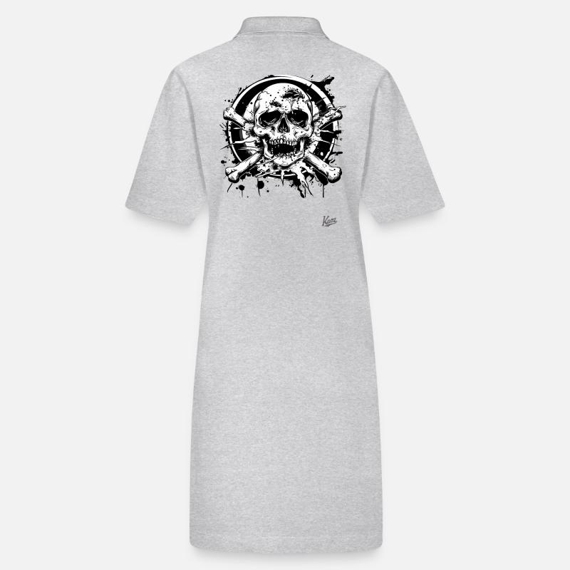 Trash Core: Skulls and Bones Stanley/Stella PAIGER Organic Women’s Polo Dress