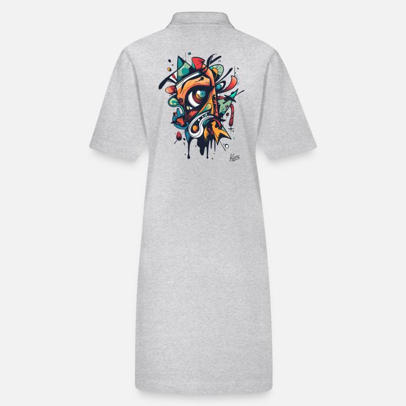 Der Abstrakte Blick der Modernen Kunst Stanley/Stella Frauen Bio-Polokleid PAIGER