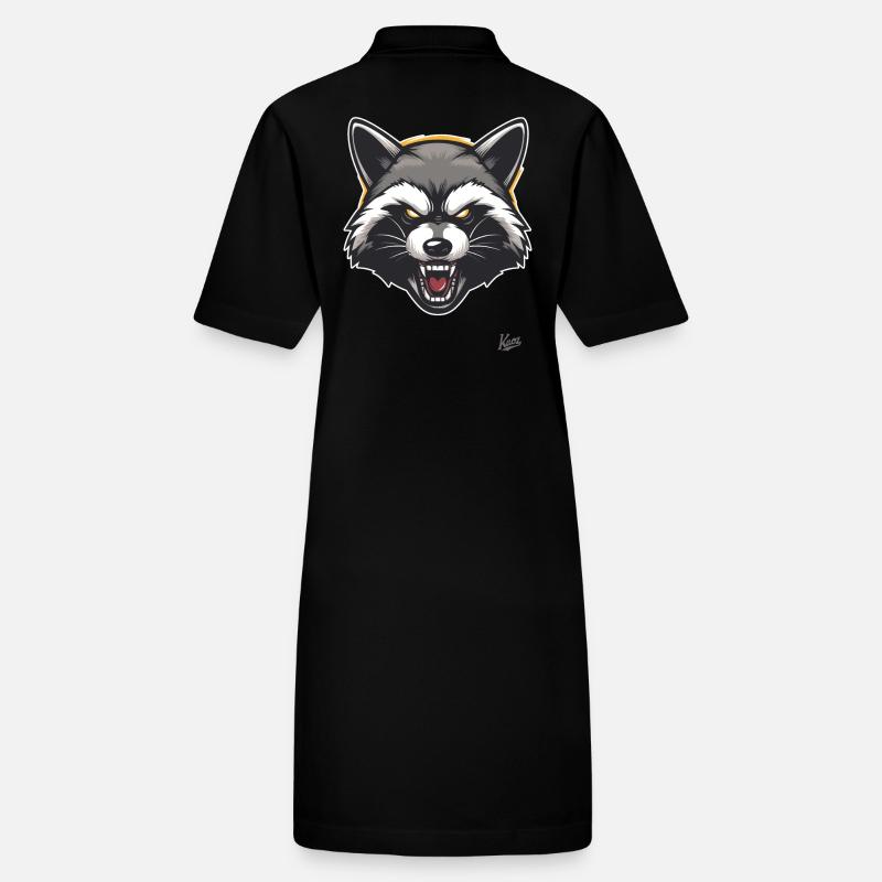 Randy Rakete: Der freche Waschbär Stanley/Stella Frauen Bio-Polokleid PAIGER