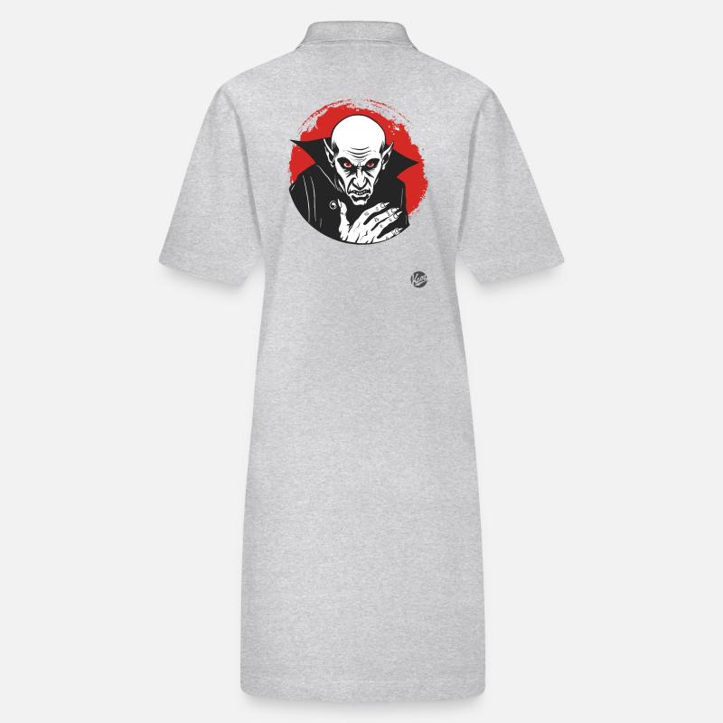 Horror Creepy Nosferatu Vampire Stanley/Stella PAIGER Organic Women’s Polo Dress