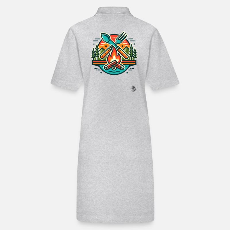 Couverts de camping et nourriture pour feu de camp Robe polo bio PAIGER Stanley/Stella Femme