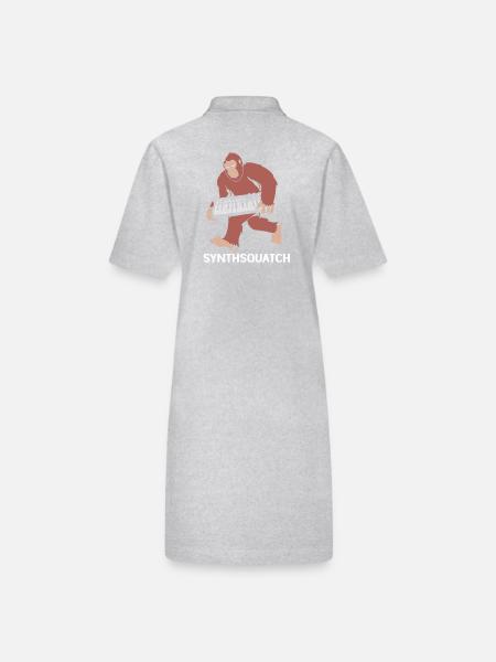 Djing Label Clavier DJ - Robe polo bio PAIGER Stanley/Stella Femme - gris chiné - Dos