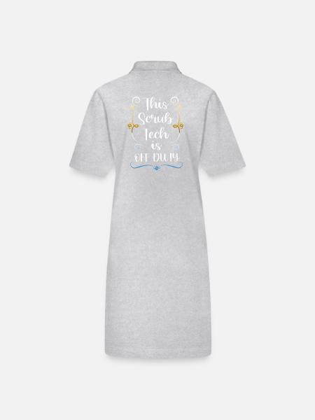 Chirurgie Chirurgienne CTA - Robe polo bio PAIGER Stanley/Stella Femme - gris chiné - Dos