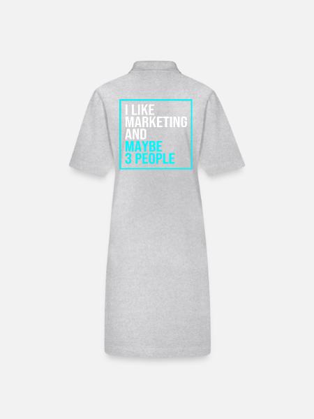 Responsable Marketing - Robe polo bio PAIGER Stanley/Stella Femme - gris chiné - Dos