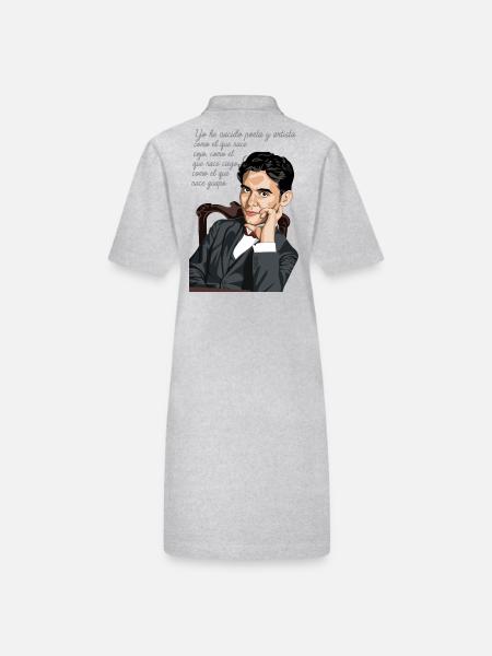 Federico - Robe polo bio PAIGER Stanley/Stella Femme - gris chiné - Dos