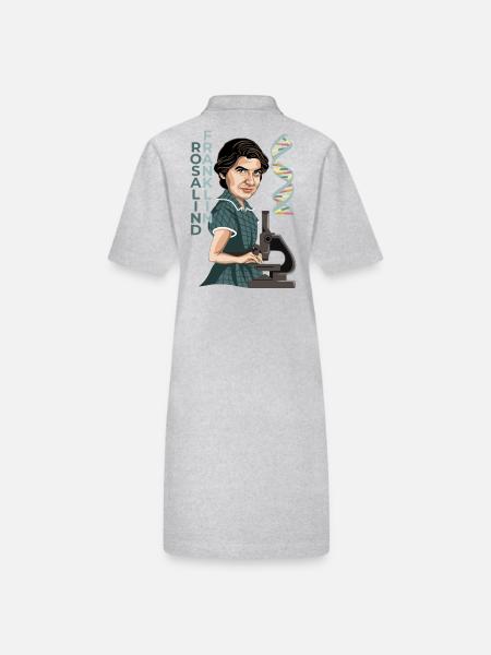 Rosalind Franklin - Stanley/Stella Frauen Bio-Polokleid PAIGER - Grau meliert - Hinten