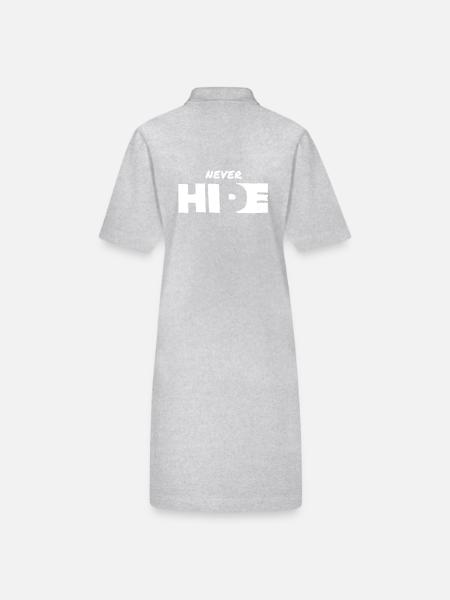 Courage – Pour ceux qui osent faire le premier pas - Robe polo bio PAIGER Stanley/Stella Femme - gris chiné - Dos