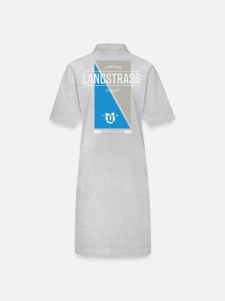 Édition Langstrass - Robe polo bio PAIGER Stanley/Stella Femme - gris chiné - Dos