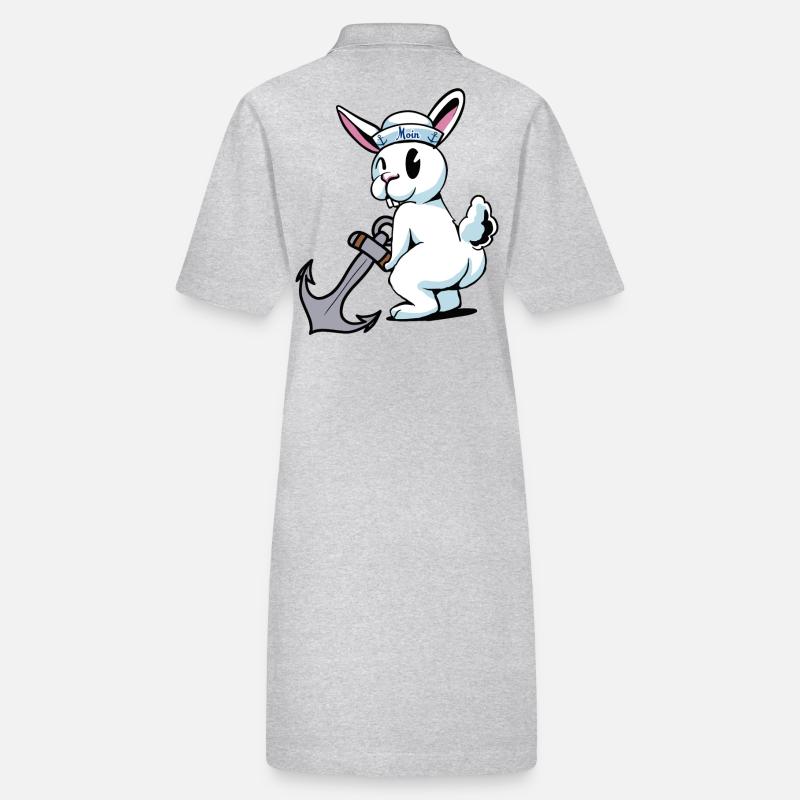 Hare, Anchor, Sailor, Rabbit, Maritime, Ahoy Stanley/Stella PAIGER Organic Women’s Polo Dress