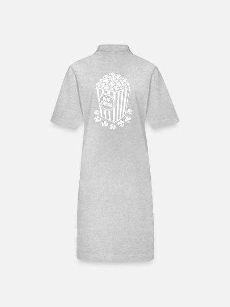 Popcorn frais - croustillant, délicieux - Cadeau - Robe polo bio PAIGER Stanley/Stella Femme - gris chiné - Dos
