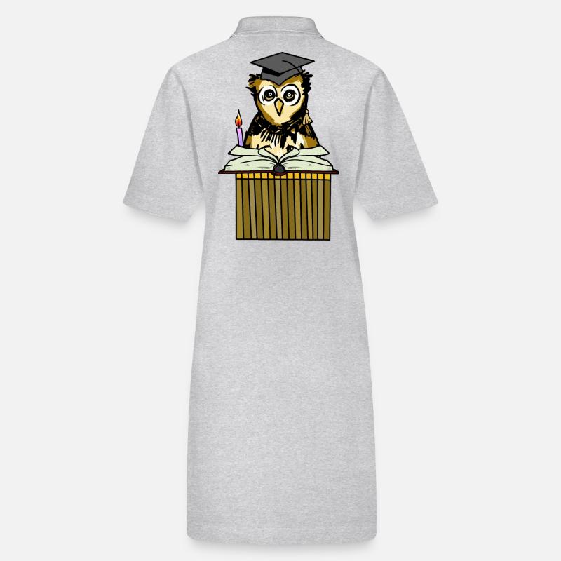 Owl Eagle Owl Teacher Wise Wise Scholar Teacher Job Stanley/Stella PAIGER Organic Women’s Polo Dress