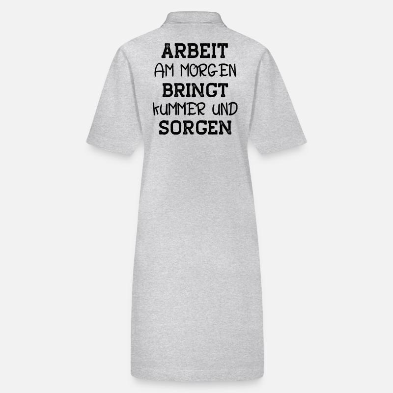 ausschlafen Arbeit Morgen Kummer Sorgen müde Stanley/Stella Frauen Bio-Polokleid PAIGER