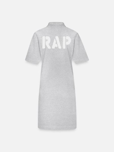 Beats und Reime: Rap Musik - Stanley/Stella Frauen Bio-Polokleid PAIGER - Grau meliert - Hinten