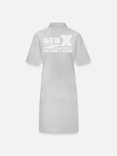 Generation X - Es ist uns egal - Stanley/Stella Frauen Bio-Polokleid PAIGER - Grau meliert - Hinten