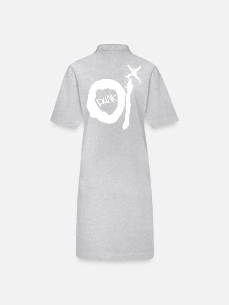 Oi Punk - Stanley/Stella PAIGER Organic Women’s Polo Dress - heather grey - Back