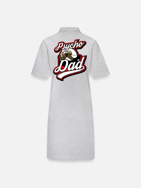 Psycho - Papa - Psycho - Dad - Robe polo bio PAIGER Stanley/Stella Femme - gris chiné - Dos