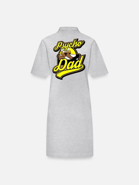 Psycho - Papa - Psycho - Dad - Robe polo bio PAIGER Stanley/Stella Femme - gris chiné - Dos