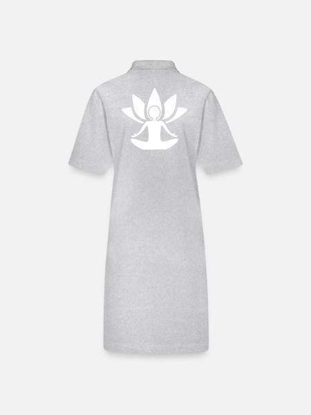 Namaste Yogi - Yoga - Robe polo bio PAIGER Stanley/Stella Femme - gris chiné - Dos