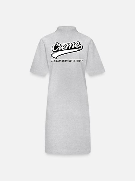 Creme steigt immer nach oben - Stanley/Stella Frauen Bio-Polokleid PAIGER - Grau meliert - Hinten
