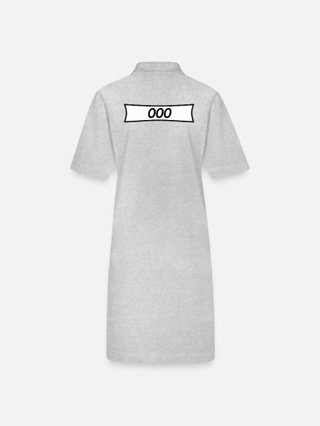 Panzerknacker numéro 000 - Robe polo bio PAIGER Stanley/Stella Femme - gris chiné - Dos