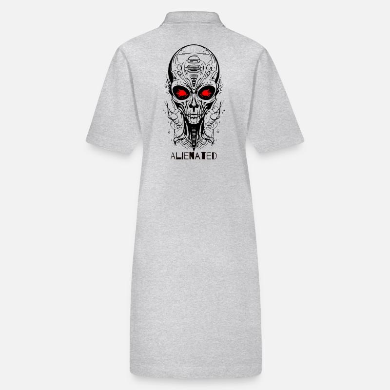 Alienated Alien Face Stanley/Stella PAIGER Organic Women’s Polo Dress