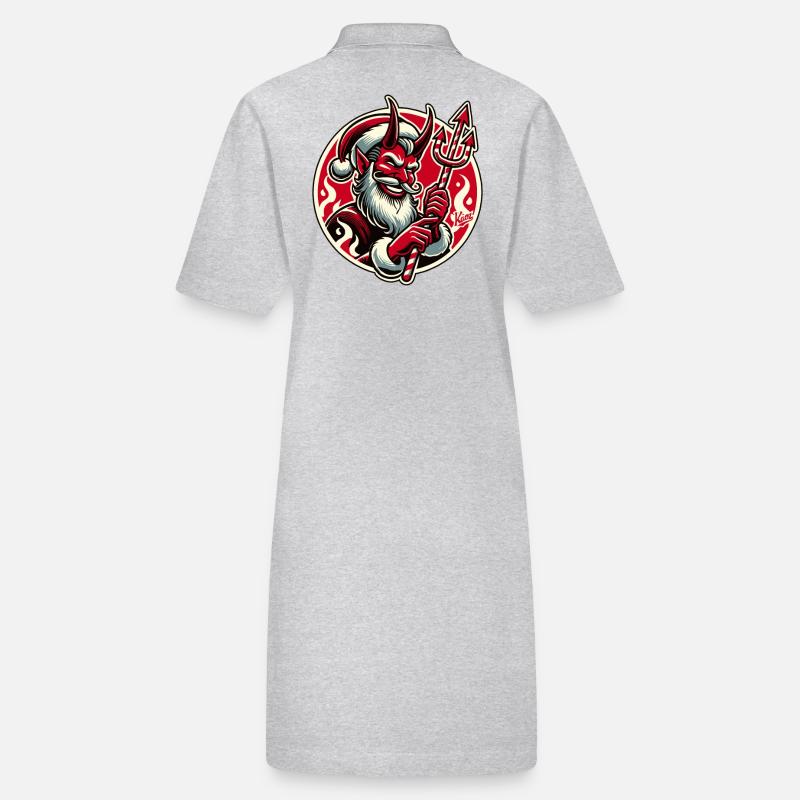 the candy cane villain devil Santa Stanley/Stella PAIGER Organic Women’s Polo Dress