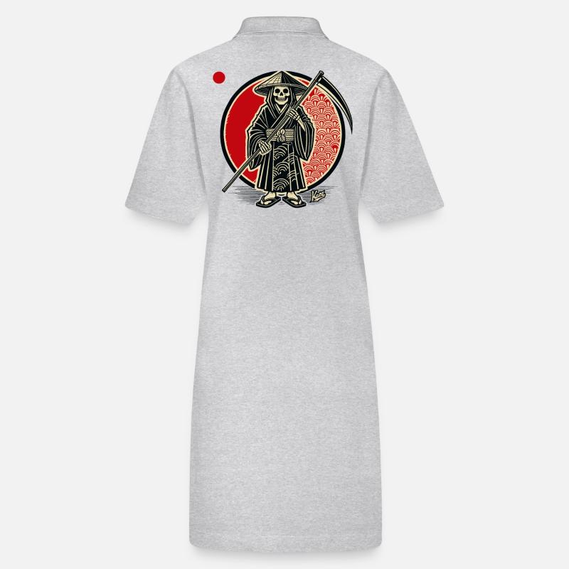 Grim Reaper as a rice farmer Stanley/Stella PAIGER Organic Women’s Polo Dress