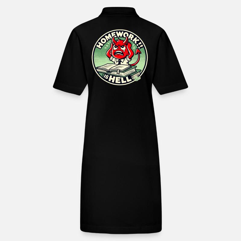 Petit diable d’écolier dans l’enfer des devoirs Robe polo bio PAIGER Stanley/Stella Femme