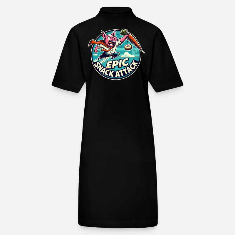 Attaque épique de collation : Cochon de carotte Robe polo bio PAIGER Stanley/Stella Femme