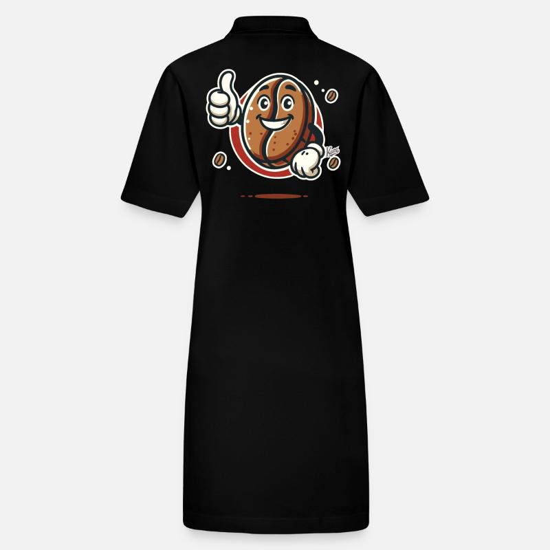 Thumbs up from a cheerful coffee bean Stanley/Stella PAIGER Organic Women’s Polo Dress