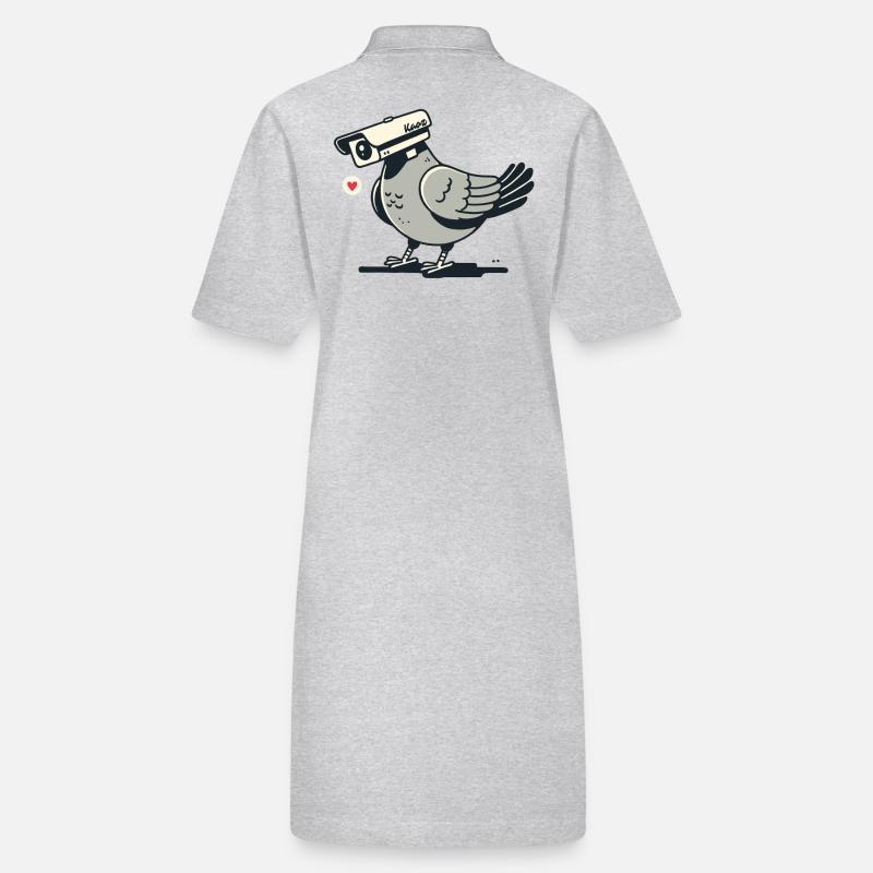 Camera Pigeon as Surveillance Camera Pigeon Stanley/Stella PAIGER Organic Women’s Polo Dress