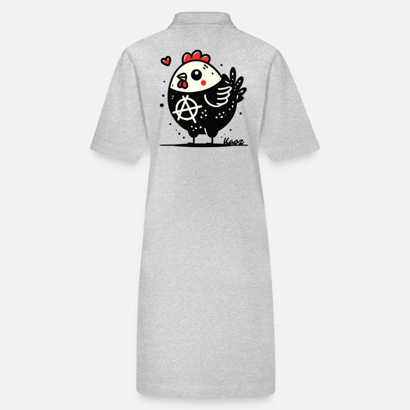 Funny Anarchy Chicken Stanley/Stella PAIGER Organic Women’s Polo Dress
