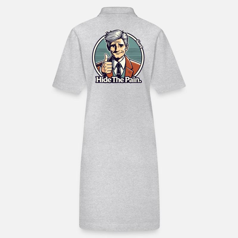 Sarcasme Amusant, cachez la douleur Robe polo bio PAIGER Stanley/Stella Femme