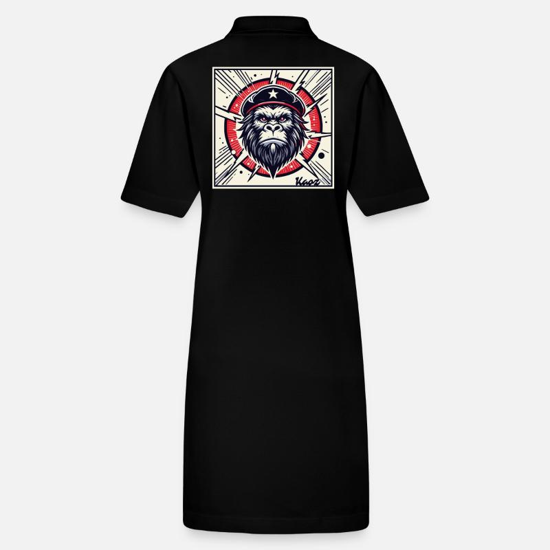 Revolutionärer Parodie Gorilla Stanley/Stella Frauen Bio-Polokleid PAIGER