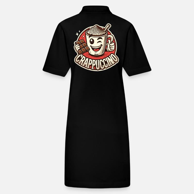Crappuccino: Funny coffee cup with chocolate Stanley/Stella PAIGER Organic Women’s Polo Dress