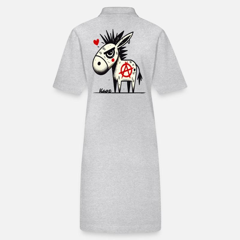 Rebellious & Funny: Anarchy Punk Donkeys Stanley/Stella PAIGER Organic Women’s Polo Dress