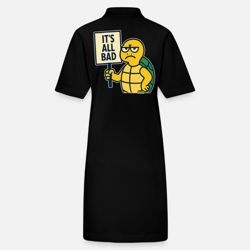 Bad mood turtle: Everything is bad Stanley/Stella PAIGER Organic Women’s Polo Dress