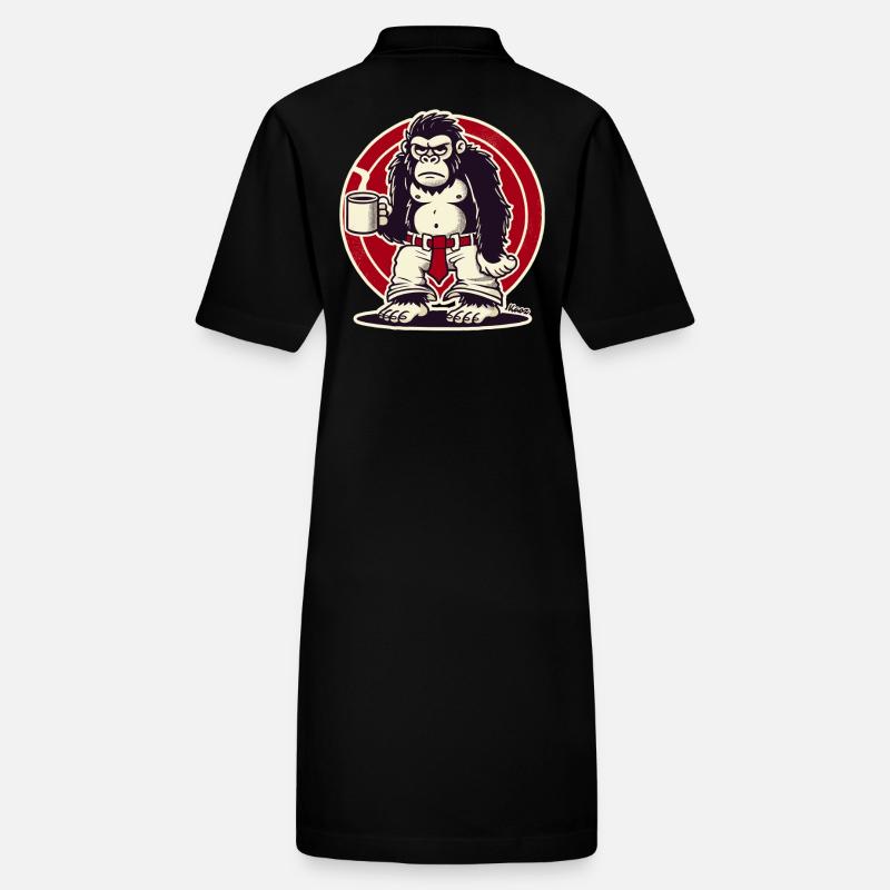 Schlechte Laune Affee mit Kaffee Stanley/Stella Frauen Bio-Polokleid PAIGER
