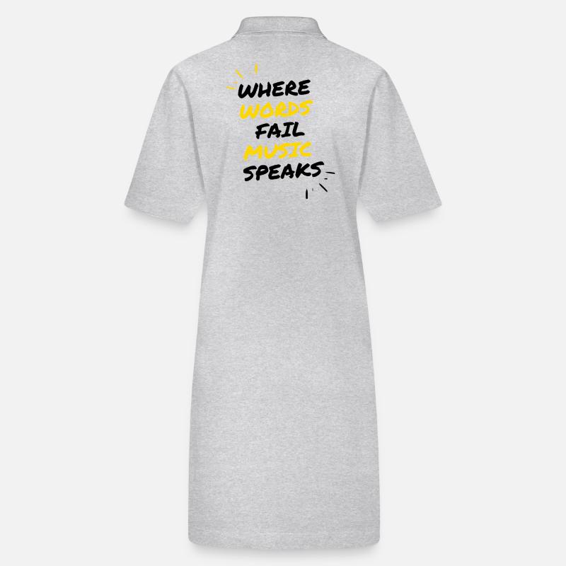 Collection "Where Words Fail, Music Speacks" Stanley/Stella PAIGER Organic Women’s Polo Dress