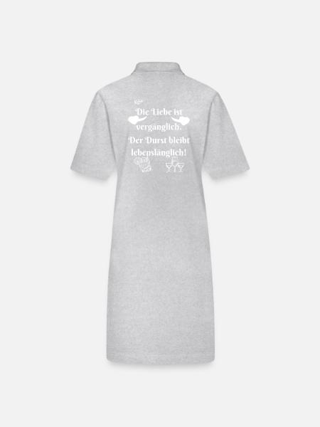 Durst bleibt lebenslänglich. - Stanley/Stella Frauen Bio-Polokleid PAIGER - Grau meliert - Hinten