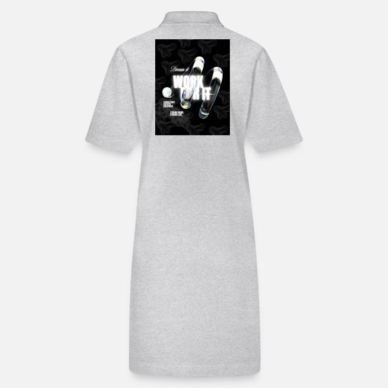 Dream It Work For It|T-Shirt MotivationGoalsSucces Stanley/Stella PAIGER Organic Women’s Polo Dress